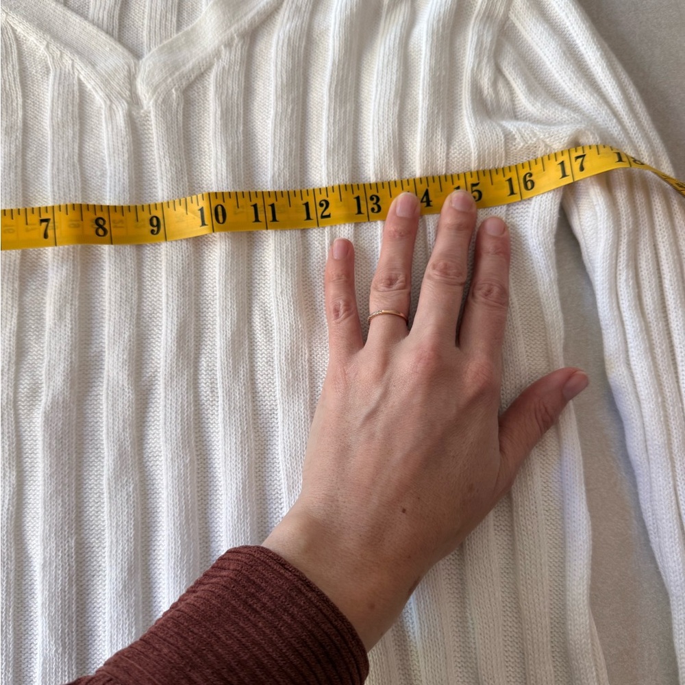 Talbots V-Neck Ribbed Sweater - Picture 6 of 6
